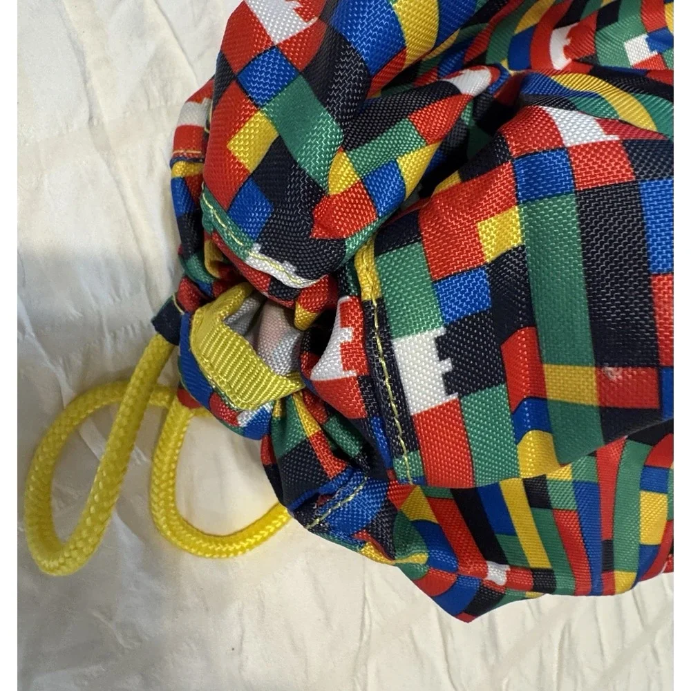 Lego Brick Pattern Drawstring Clinched Gym Bag Backpack